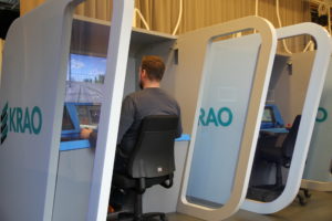 Compact simulator at KRAO, Kouvola Railway and Adult Education Company.