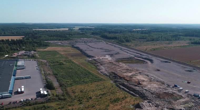 Kouvolan RR-terminaalin rakenntaminen Kullasvaaraan on käynnissä.