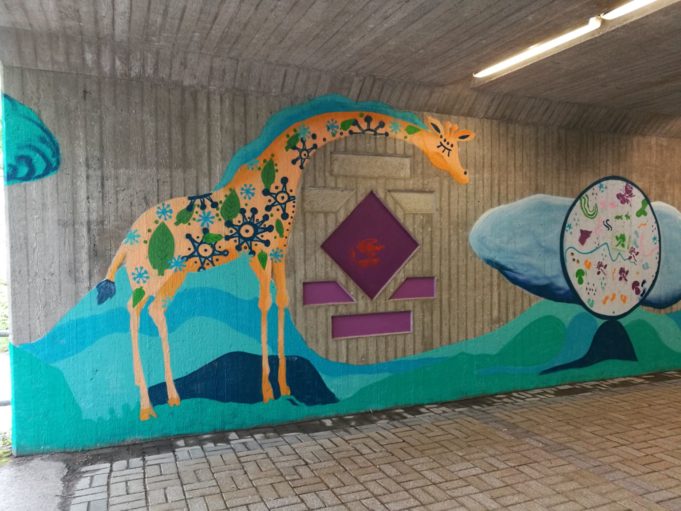 Muraali Tunnelikadun seinässä