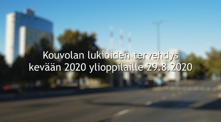 Virtuaaliset ylioppilasjuhlat 2020