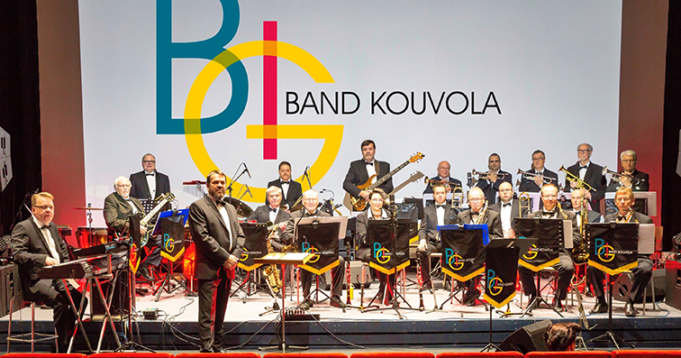 Kouvola Big Band esiintymässä