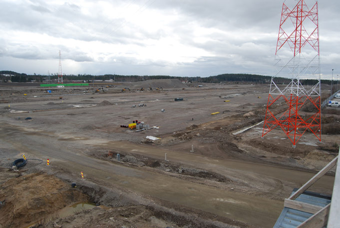 Kouvola RRT työmaan terminaalikenttä