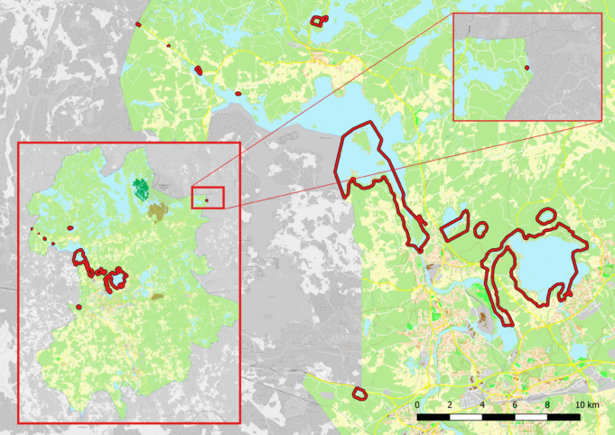 Kymijoen pohjoisosan rantaosayleiskaavan suunnittelualue
