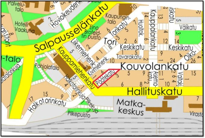 Kartta, ei saavutettava