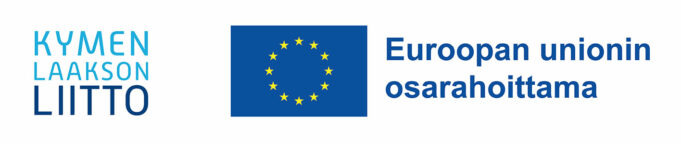 Logot: Kymenlaakson liitto ja EU - Euroopan unionin osarahoittama