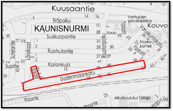 Kartta, ei saavutettava