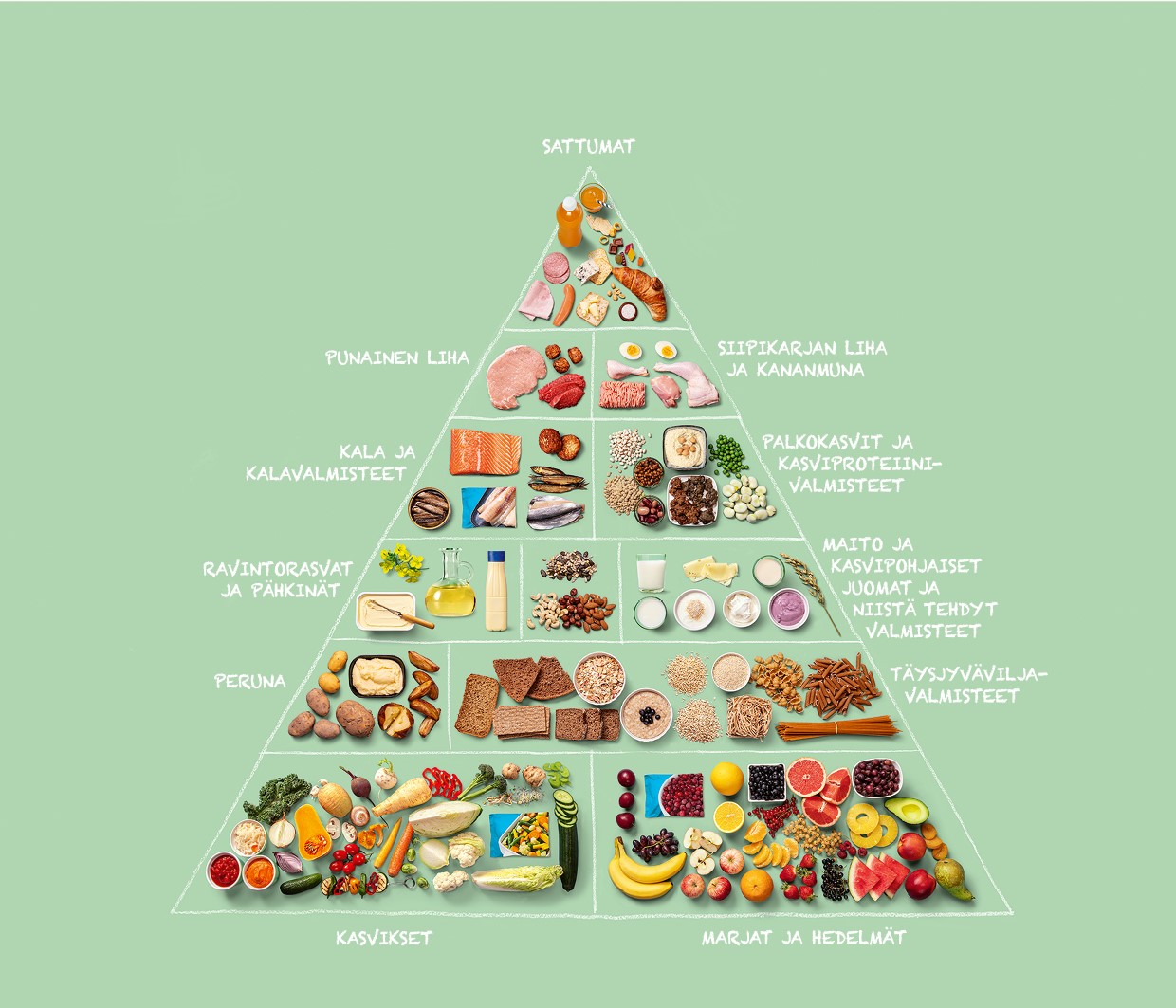 Ruokapyramidi-teksteillä