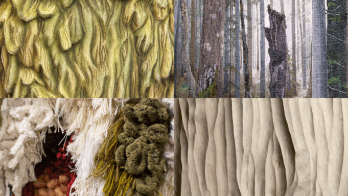 Kosketuksissa-näyttelyn teosyksityiskohdat.