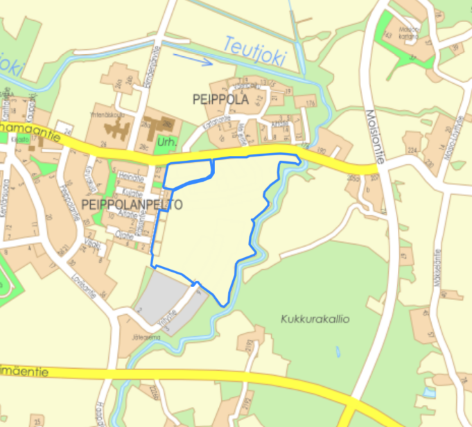 Kartta vuokrattavista peltolohkoista Elimäellä